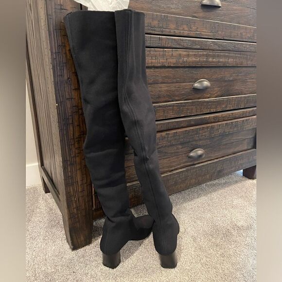 M. M. Lafleur Black Nina Knit Boots - Picture 10 of 15
